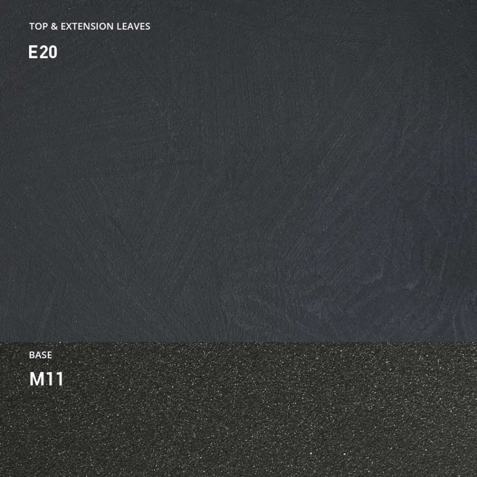 Konsol med mørteleffekttop og metalbase lavet i Italien - Timedio Viadurini