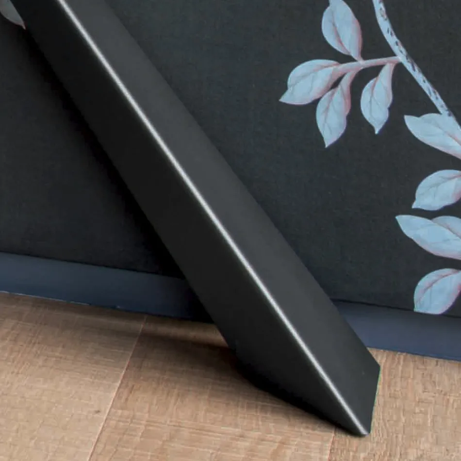 Konsol med mørteleffekttop og metalbase lavet i Italien - Timedio Viadurini