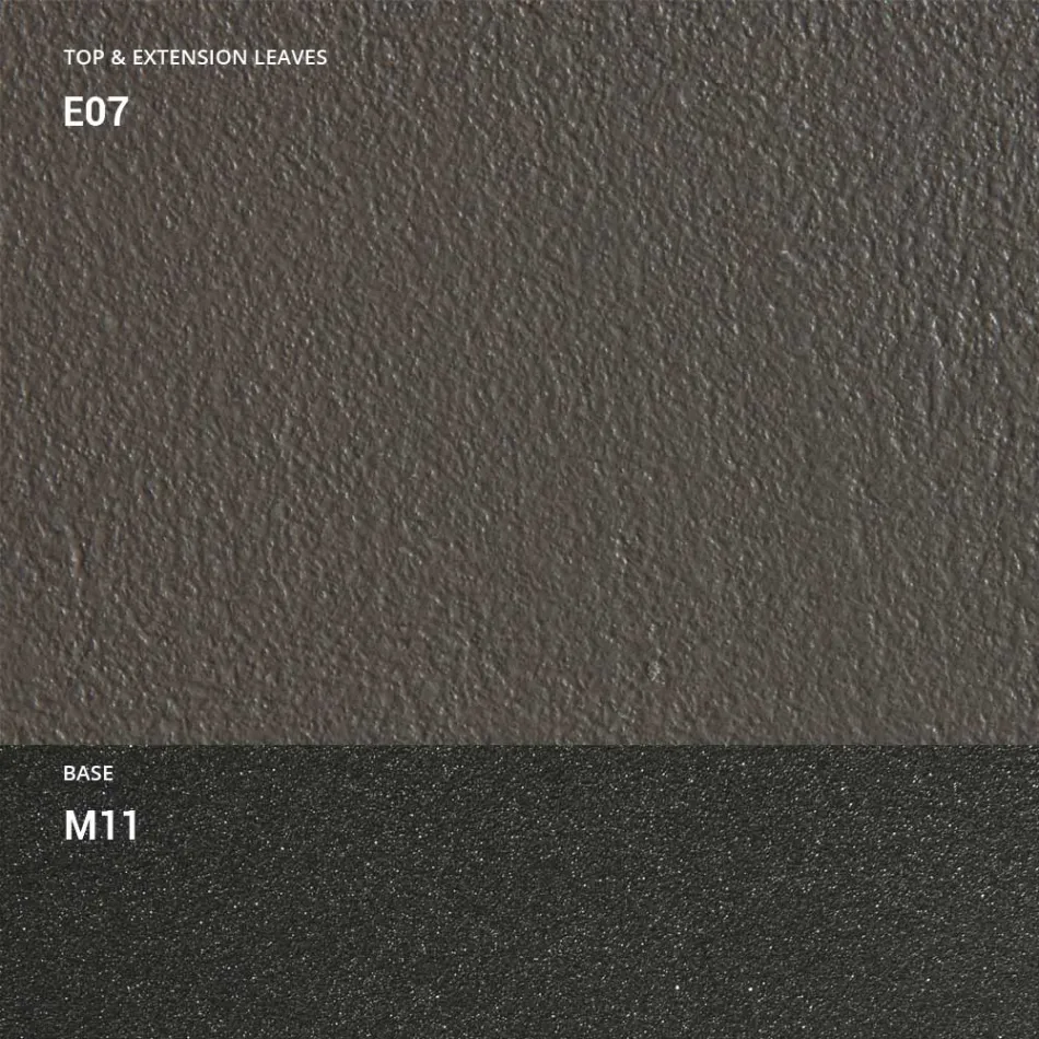 Konsol med mørteleffekttop og metalbase lavet i Italien - Timedio Viadurini