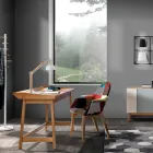 Konsol med PC Skrivebord i MDF og Træ - Fodbold Viadurini