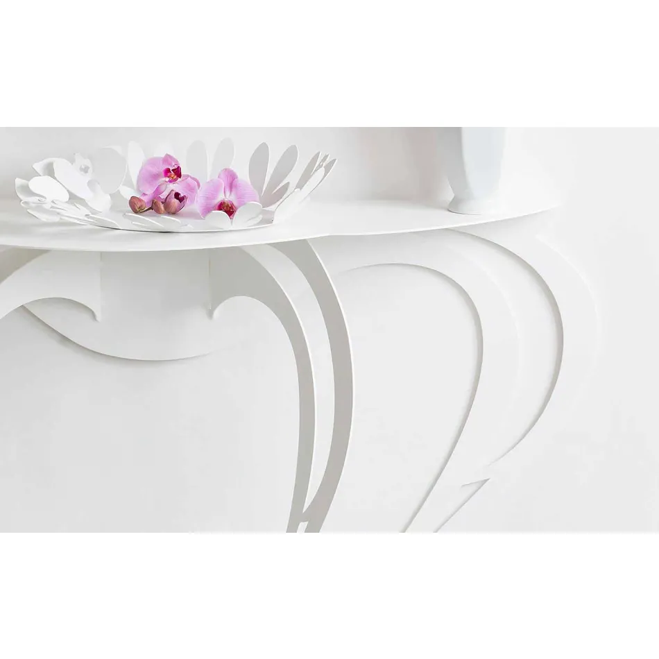 Konsol i moderne stil i farvet jern fremstillet i Italien - Barbata Viadurini