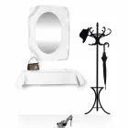 Konsol moderne design i hvid plexiglas draperet Ønske Viadurini