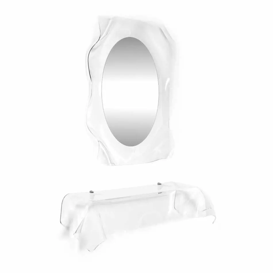 Konsol moderne design plexiglas draperet Ønske Viadurini