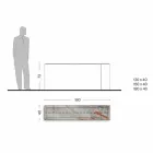 Designkonsol med marmorplade og glasbase Fremstillet i Italien - Molino Viadurini