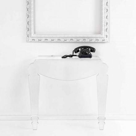 Designkonsol i gennemsigtig plexiglas produceret i Italien, Africo Viadurini