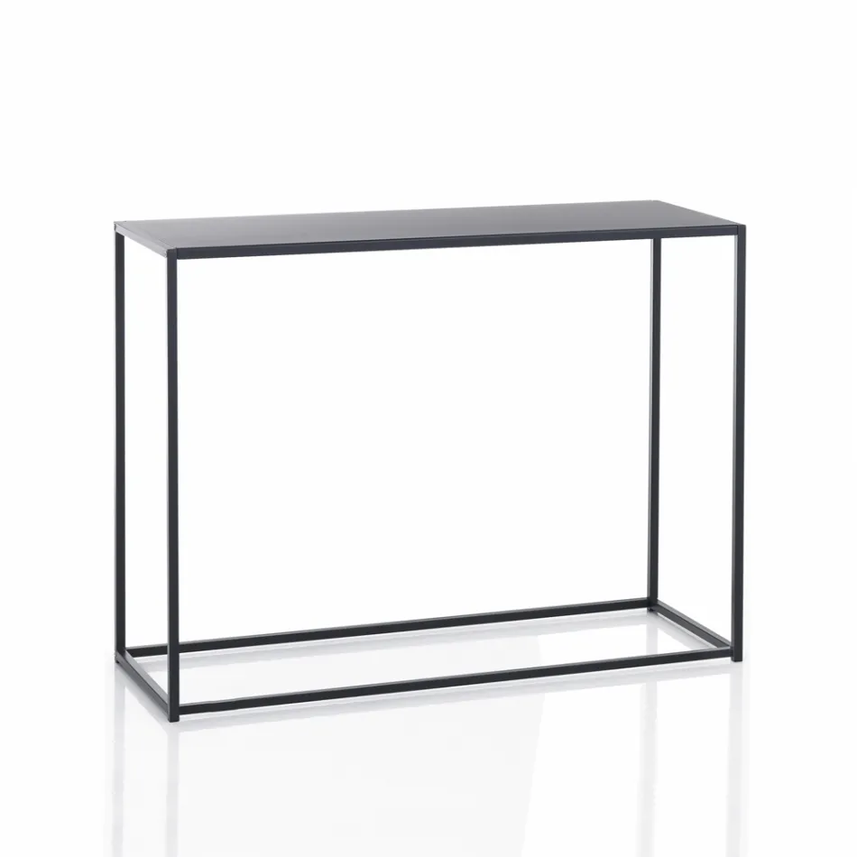 Dobbeltkonsol lavet af antracitstål - Osmium Viadurini