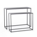 Dobbeltkonsol lavet af antracitstål - Osmium