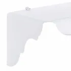 Fast konsol til at designe væg hvid Bianca, lavet i Italien Viadurini