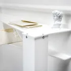 Fast konsol med 4 objektopbevaringsrum i PMMA Made in Italy - Aladdin Viadurini