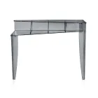 Fast konsol med 4 objektopbevaringsrum i PMMA Made in Italy - Aladdin Viadurini