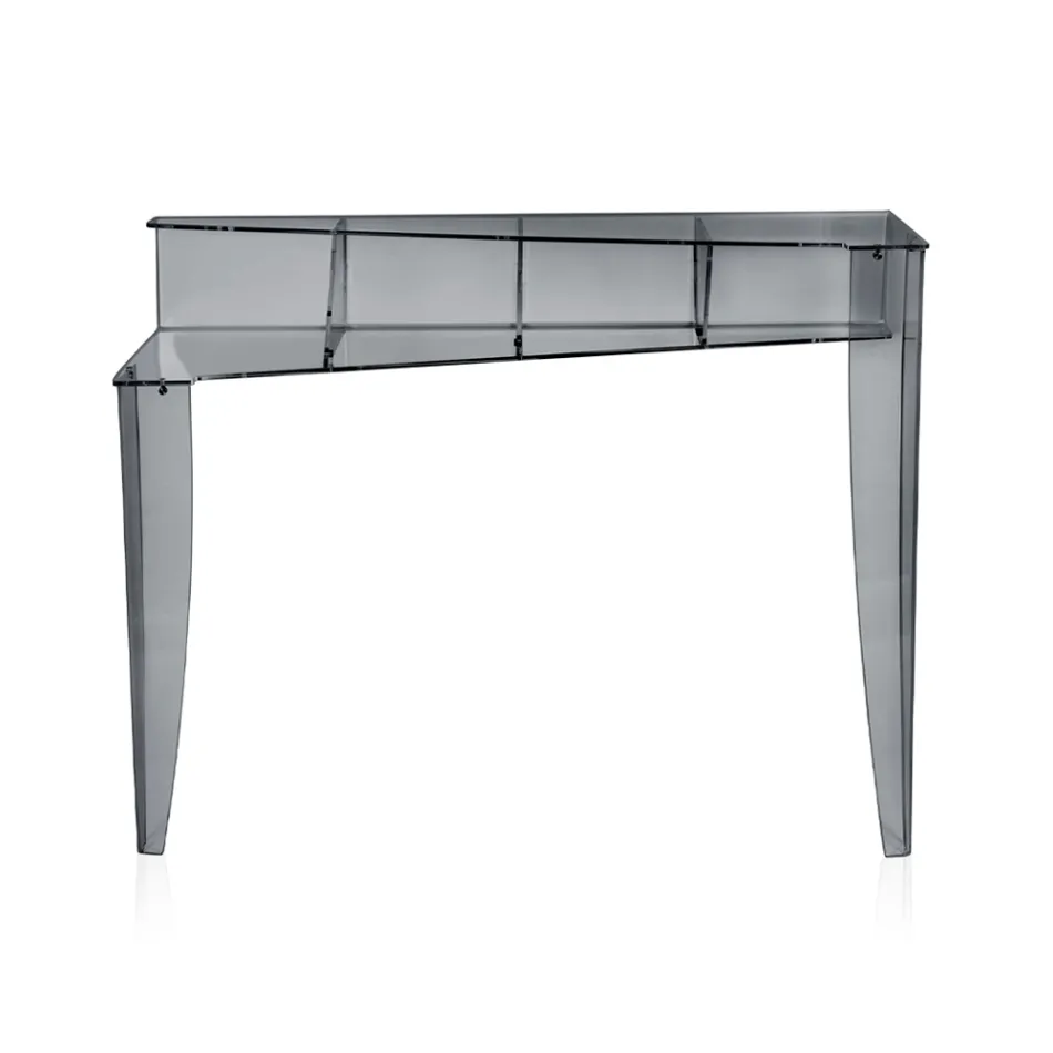 Fast konsol med 4 objektopbevaringsrum i PMMA Made in Italy - Aladdin Viadurini