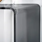 Fast konsol i hvid eller røget plexiglas lavet i Italien - Genio Viadurini