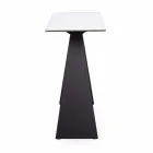 Stålkonsol med keramisk og glas top moderne design - Cubebe Viadurini