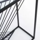 Konsol i stål og glas Modern Design Original Spiral - Sasuke Viadurini