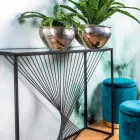 Konsol i stål og glas Modern Design Original Spiral - Sasuke Viadurini