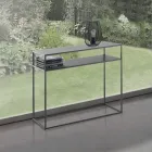 Konsol i antracitmalet stål - Osmium Viadurini