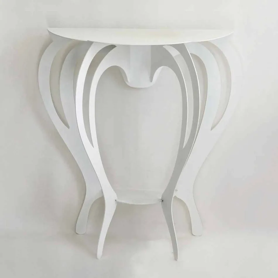 Konsol i farvet jern af moderne design fremstillet i Italien - Barbata Viadurini