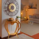 Moderne design farvet jernkonsol fremstillet i Italien - Barbata Viadurini