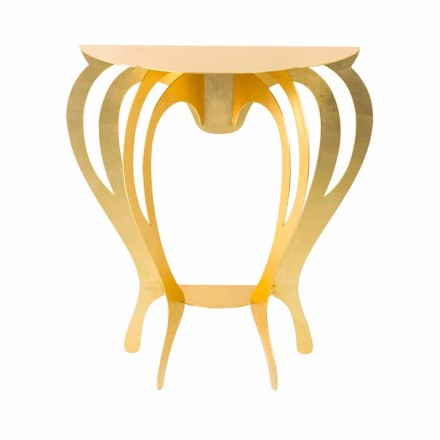Konsol i farvet jern af moderne design fremstillet i Italien - Barbata Viadurini