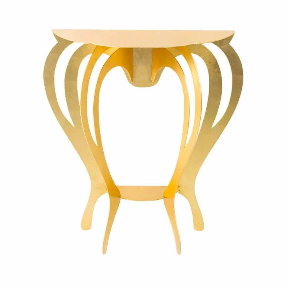 Konsol i farvet jern af moderne design fremstillet i Italien - Barbata Viadurini