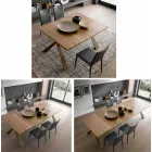 Konsol i træ og metal kan udvides op til 295 cm Fremstillet i Italien - Timedio Viadurini