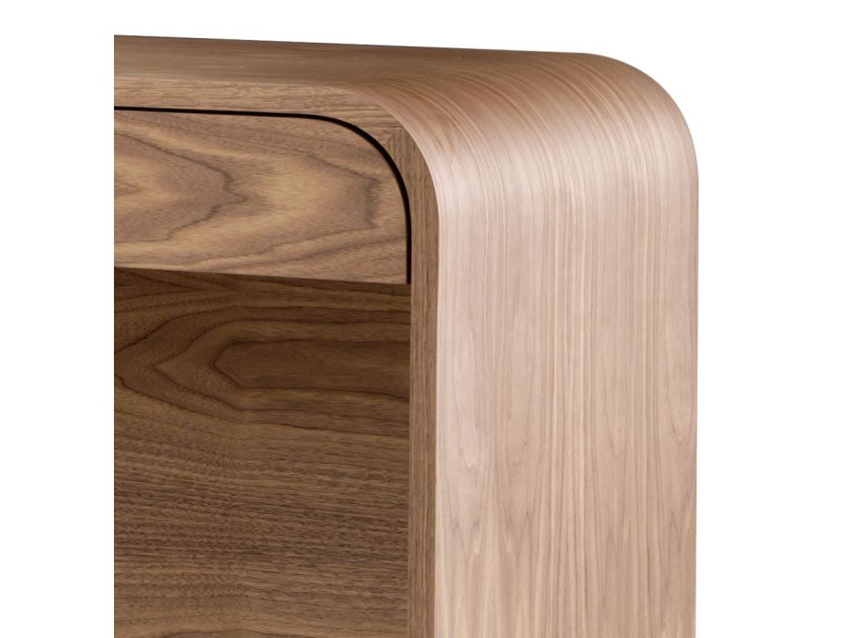 Grilli York design lavet i Italien massivt træ konsol bord Viadurini