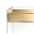 Konsolbord i tre finish lavet af plexiglas fremstillet i Italien - Fedra Viadurini