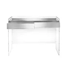 Konsolbord i tre finish lavet af plexiglas fremstillet i Italien - Fedra Viadurini