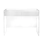 Konsolbord i tre finish lavet af plexiglas fremstillet i Italien - Fedra Viadurini