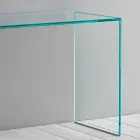 Konsol i ekstra klart glas Elegant minimalt design 2 dimensioner - Selex Viadurini