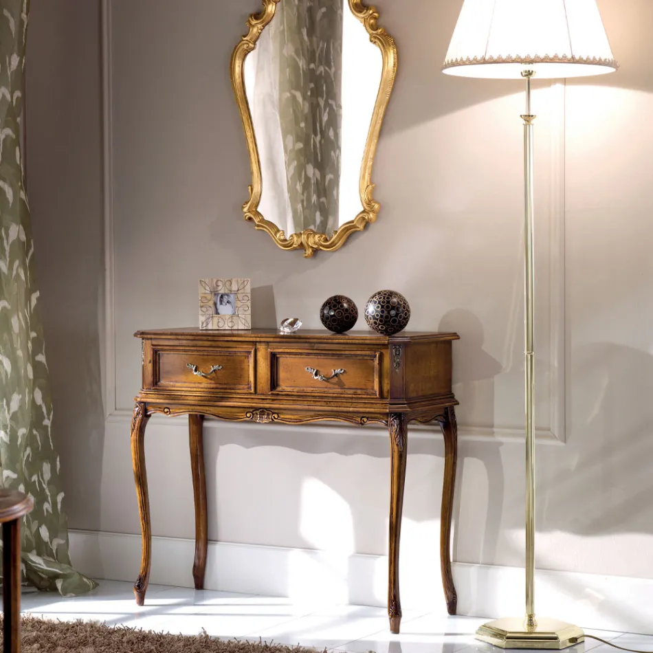 Klassisk indgangskonsol i træ med skuffer lavet i Italien - Richard Viadurini