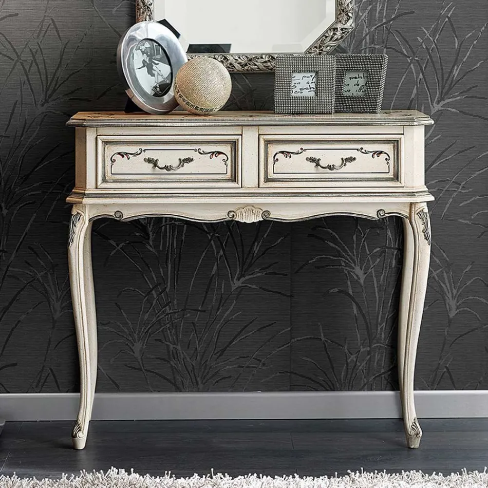 Klassisk indgangskonsol i træ med skuffer lavet i Italien - Richard Viadurini