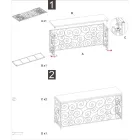 Gylden indgangskonsol med jernstruktur og marmorplade - Carlotta Viadurini