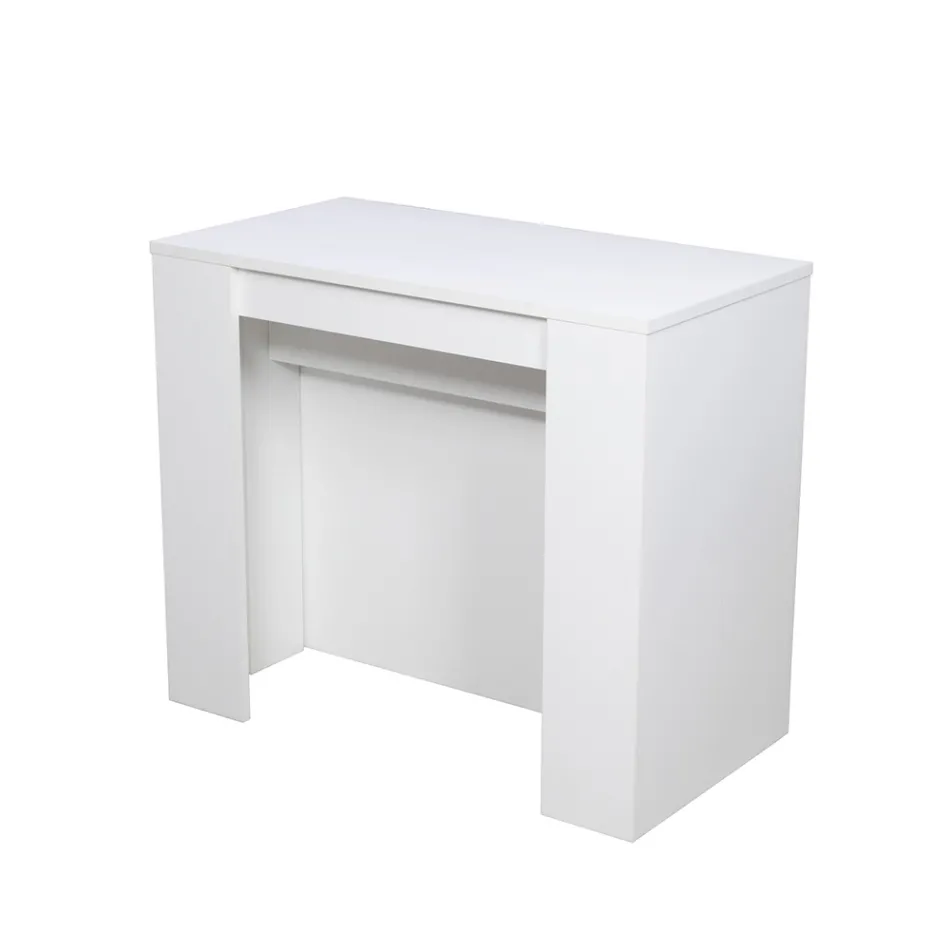 Moderne udvidelig konsol 296 cm i melamintræ Fremstillet i Italien - Ariella Viadurini