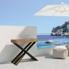 Moderne konsol, der kan forlænges til 300 cm med antracitramme lavet i Italien - Avventura Viadurini