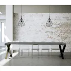 Moderne konsol, der kan forlænges til 300 cm med antracitramme lavet i Italien - Avventura Viadurini