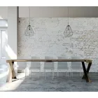 Moderne konsol, der kan forlænges til 300 cm med antracitramme lavet i Italien - Avventura Viadurini