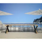 Moderne konsol, der kan forlænges til 300 cm med antracitramme lavet i Italien - Avventura Viadurini