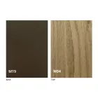 Udvidelig moderne bordkonsol i egetræ og metal fremstillet i Italien - Nappo Viadurini