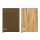 Udvidelig moderne konsol i egetræ og metal fremstillet i Italien - Nappo Viadurini