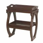 moderne konsol med Walter bakke i brun læderjakke Viadurini