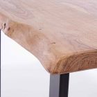 Moderne konsol i Acacia Wood and Steel Design Homemotion - Teresanna Viadurini