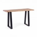 Moderne konsol i Acacia Wood and Steel Design Homemotion - Teresanna
