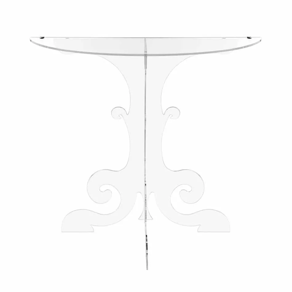 Moderne konsol i gennemsigtig plexiglas produceret i Italien, Belfiore Viadurini