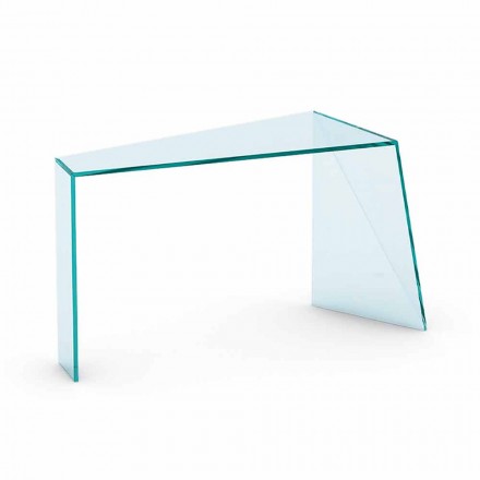 Konsol til moderne indgang i Extralight Glas fremstillet i Italien - Rosalia Viadurini