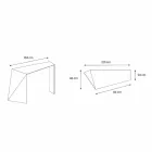 Konsol til moderne indgang i Extralight Glas fremstillet i Italien - Rosalia Viadurini