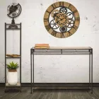 Moderne stil rektangulær stue konsol i jern og MDF - Wendell Viadurini