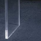Stuekonsol i minimal gennemsigtig akrylkrystal - Amedea Viadurini