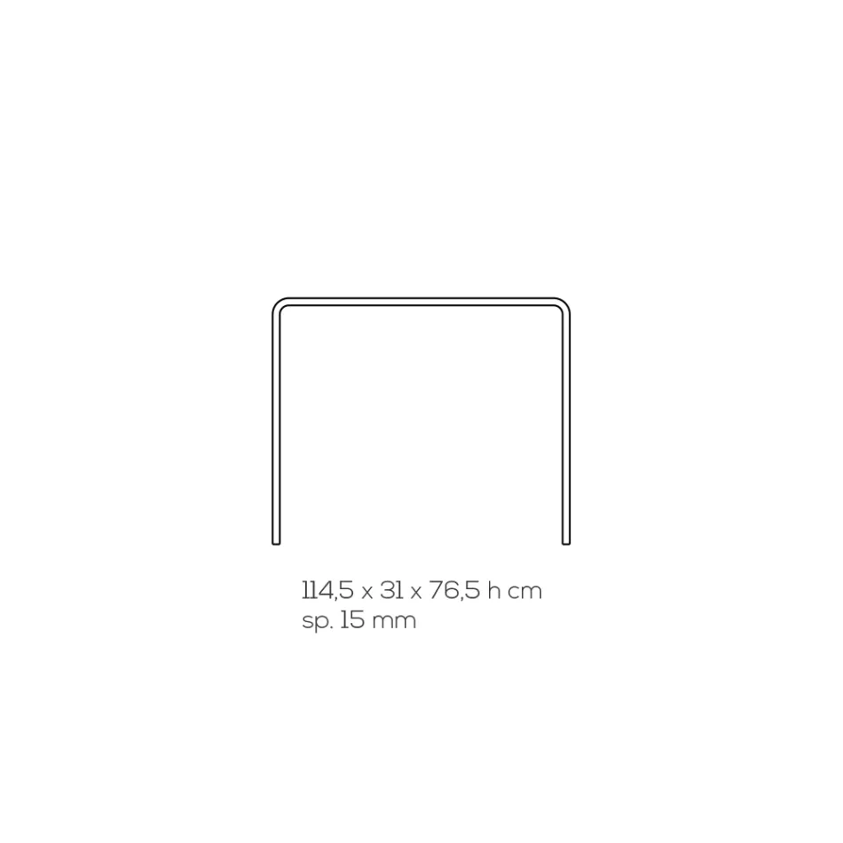Stuekonsol i minimal gennemsigtig akrylkrystal - Amedea Viadurini