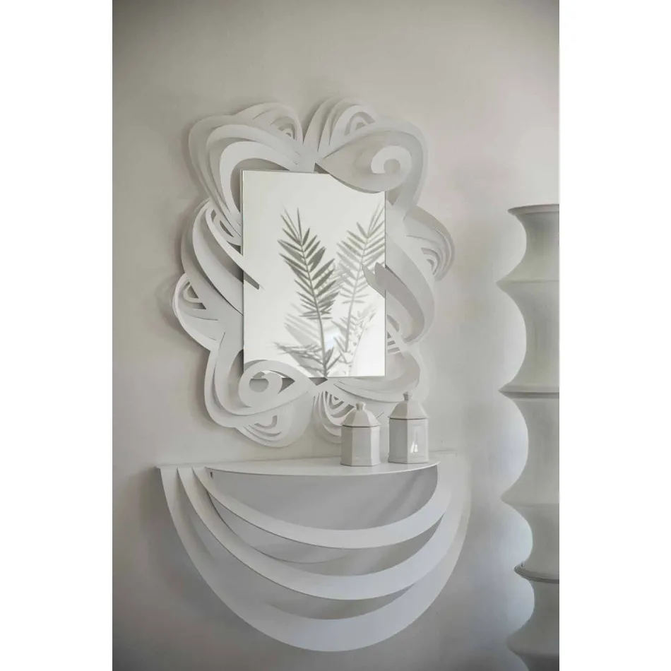 Moderne design Jernophængt konsol til stue fremstillet i Italien - Olfeo Viadurini